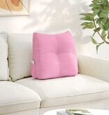 VidaXL Rugkussen Roze 45 x 24 x 50 cm Stof
