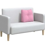 VidaXL Rugkussen Roze 45 x 24 x 50 cm Stof