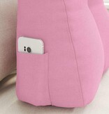 VidaXL Rugkussen Roze 45 x 24 x 50 cm Stof