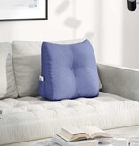 VidaXL Rugkussen Jeans Blauw 45 x 24 x 50 cm Stof