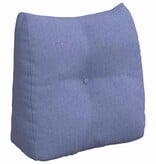 VidaXL Rugkussen Jeans Blauw 45 x 24 x 50 cm Stof