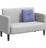 VidaXL Rugkussen Jeans Blauw 45 x 24 x 50 cm Stof