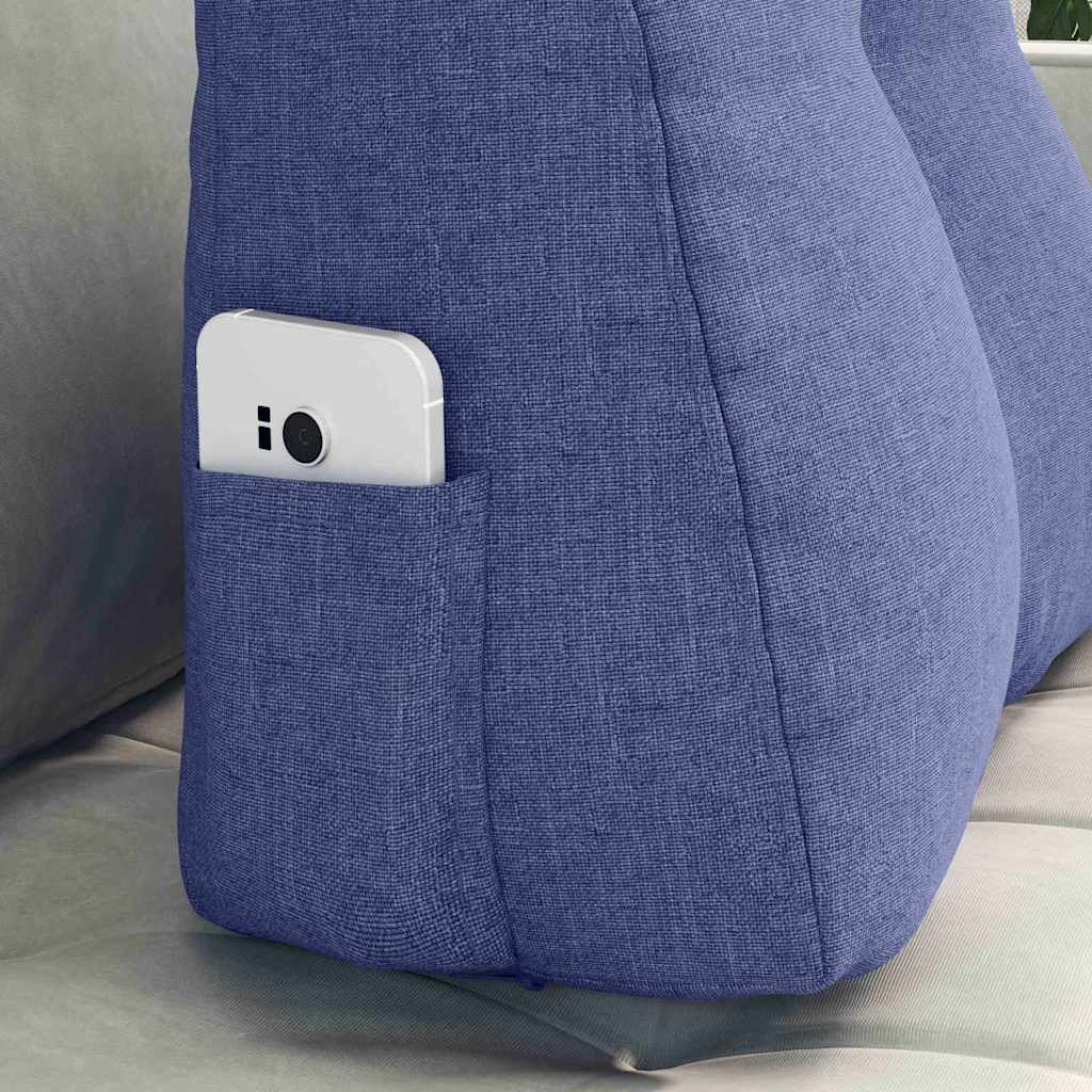 VidaXL Rugkussen Jeans Blauw 45 x 24 x 50 cm Stof