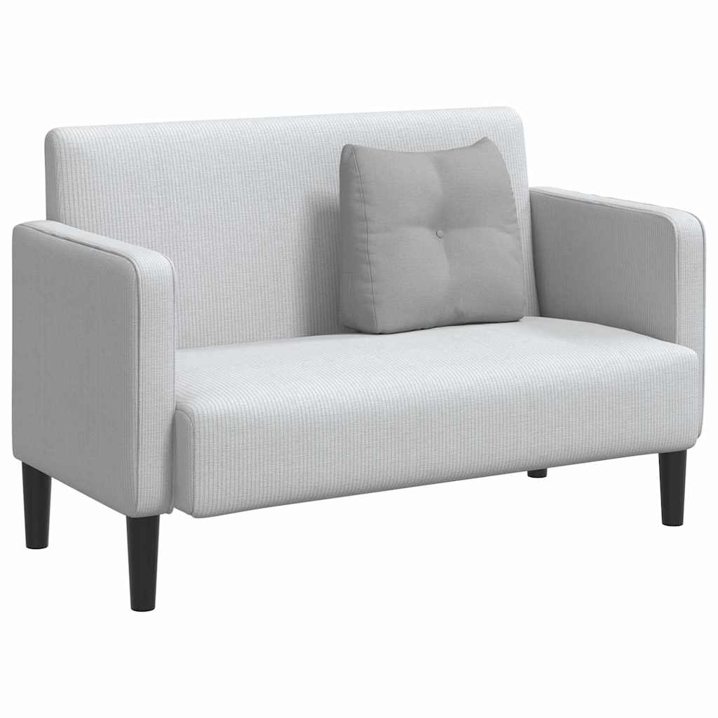 VidaXL Rugkussen Wolkengrijs 45 x 24 x 50 cm Stof