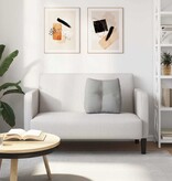 VidaXL Rugkussen Wolkengrijs 45 x 24 x 50 cm Stof