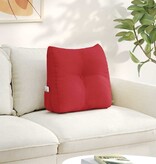 VidaXL Rugkussen Rood 45 x 24 x 50 cm Stof