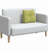 VidaXL Rugkussen Lichtgroen 45 x 24 x 50 cm Stof