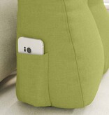 VidaXL Rugkussen Lichtgroen 45 x 24 x 50 cm Stof