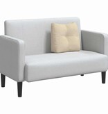 VidaXL Rugkussen Crème 45 x 24 x 50 cm Stof