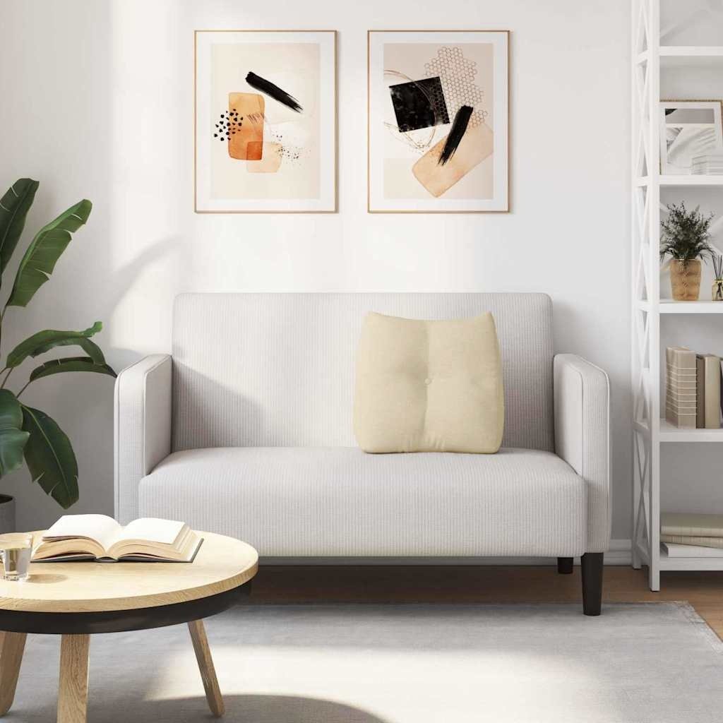 VidaXL Rugkussen Crème 45 x 24 x 50 cm Stof