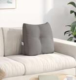 VidaXL Rugkussen Taupe 45 x 24 x 50 cm Stof