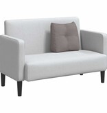 VidaXL Rugkussen Taupe 45 x 24 x 50 cm Stof