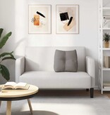 VidaXL Rugkussen Taupe 45 x 24 x 50 cm Stof