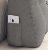 VidaXL Rugkussen Taupe 45 x 24 x 50 cm Stof