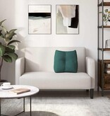 VidaXL Rugkussen Donkergroen 45 x 24 x 50 cm Stof