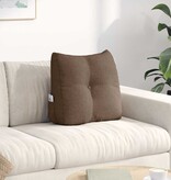 VidaXL Rugkussen Bruin 45 x 24 x 50 cm Stof