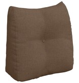 VidaXL Rugkussen Bruin 45 x 24 x 50 cm Stof