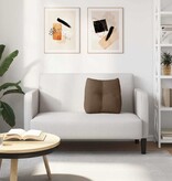 VidaXL Rugkussen Bruin 45 x 24 x 50 cm Stof