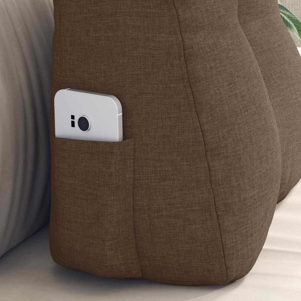 VidaXL Rugkussen Bruin 45 x 24 x 50 cm Stof