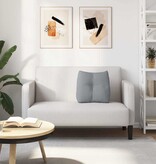 VidaXL Rugkussen Lichtgrijs 45 x 24 x 50 cm Stof