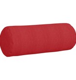 VidaXL Bolster Kussens 2 pcs Rood Ø 25 x 70 cm Stof