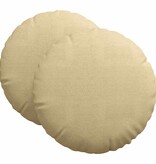 VidaXL Zitkussens 2 pcs Grijs groen Ø 80 cm Katoen Stof