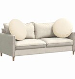 VidaXL Zitkussens 2 pcs Crème Ø 80 cm Katoen Stof