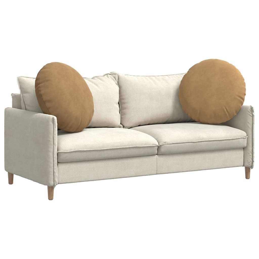 VidaXL Zitkussens 2 pcs Bruin Ø80 x 29 cm Fluweel