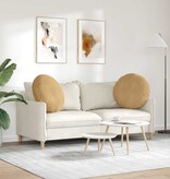 VidaXL Zitkussens 2 pcs Bruin Ø80 x 29 cm Fluweel