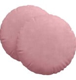 VidaXL Zitkussens 2 pcs Roze Ø80 x 29 cm Fluweel