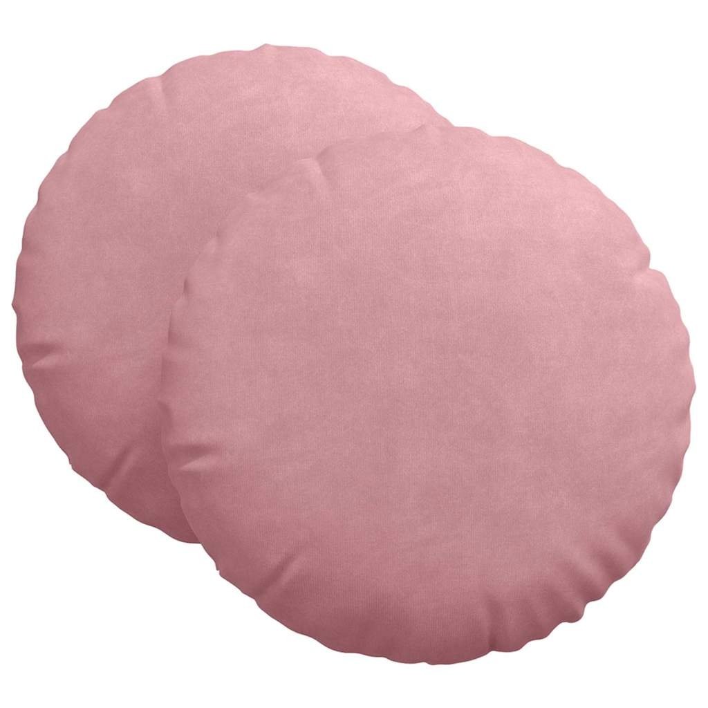 VidaXL Zitkussens 2 pcs Roze Ø80 x 29 cm Fluweel