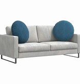 VidaXL Zitkussens 2 pcs Blauw Ø80 x 29 cm Fluweel