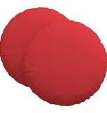 VidaXL Zitkussens 2 pcs Rood Ø80 x 29 cm Stof