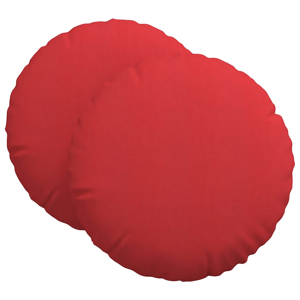 VidaXL Zitkussens 2 pcs Rood Ø80 x 29 cm Stof