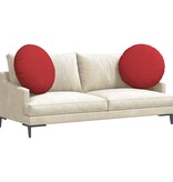 VidaXL Zitkussens 2 pcs Rood Ø80 x 29 cm Stof