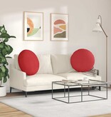 VidaXL Zitkussens 2 pcs Rood Ø80 x 29 cm Stof