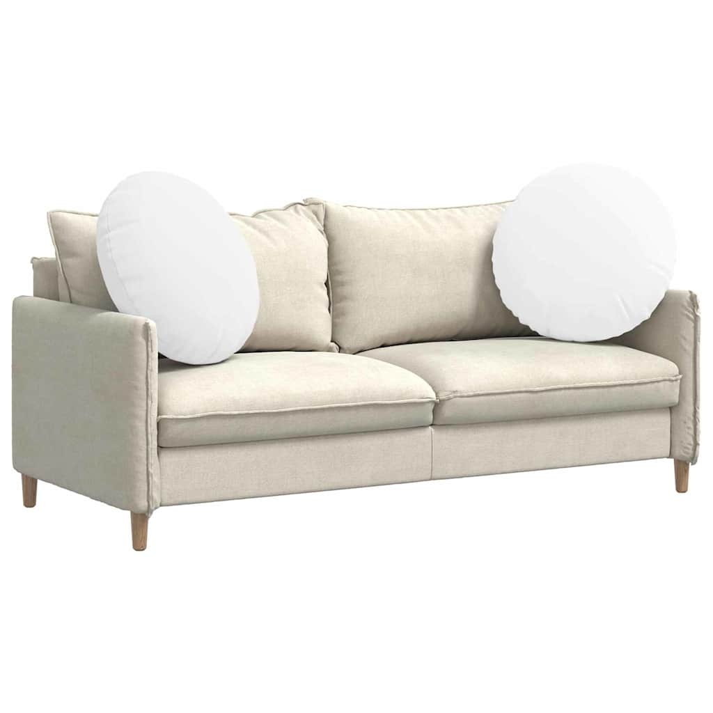 VidaXL Zitkussens 2 pcs Wit Ø80 x 29 cm Stof