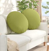 VidaXL Zitkussens 2 pcs Lichtgroen Ø80 x 29 cm Stof