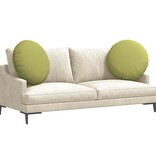 VidaXL Zitkussens 2 pcs Lichtgroen Ø80 x 29 cm Stof