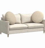 VidaXL Zitkussens 2 pcs Crème Ø80 x 29 cm Stof