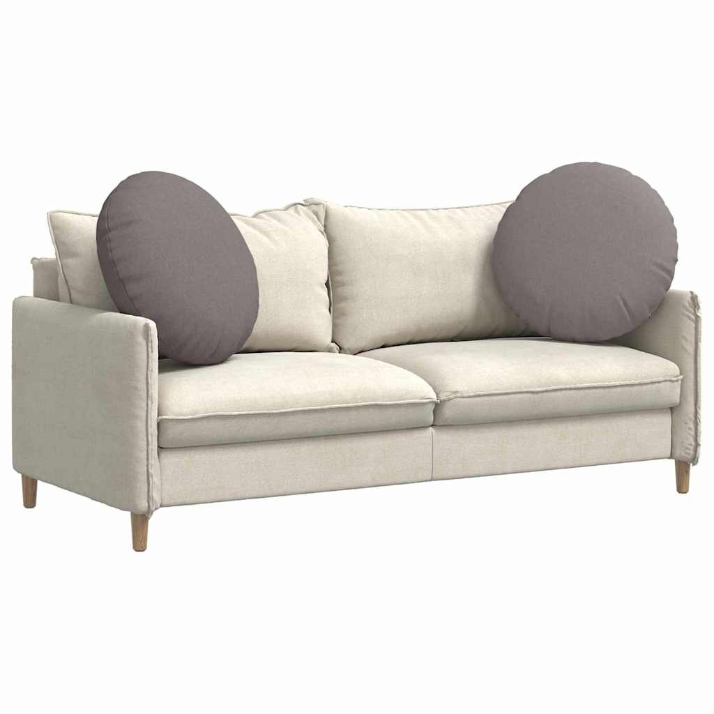 VidaXL Zitkussens 2 pcs Taupe Ø80 x 29 cm Stof