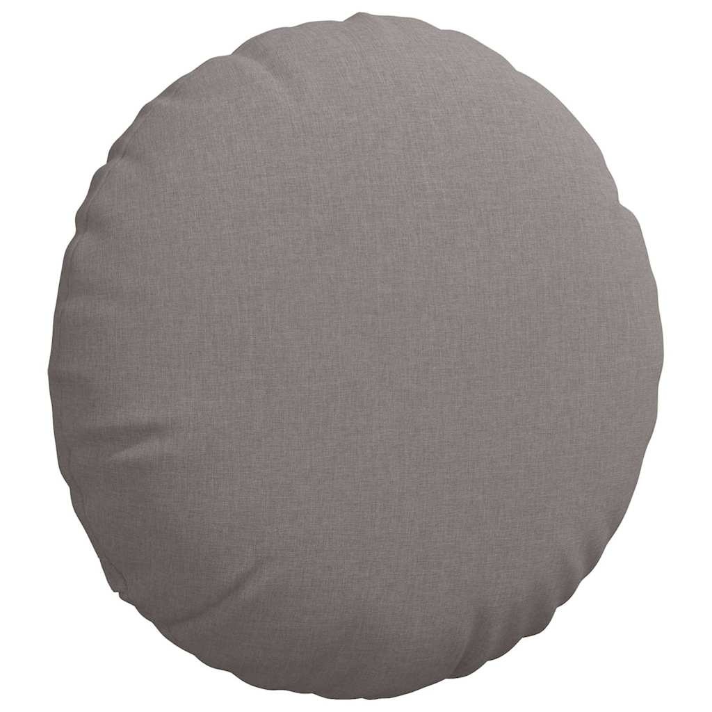 VidaXL Zitkussens 2 pcs Taupe Ø80 x 29 cm Stof