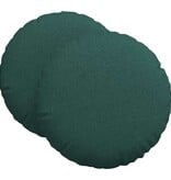 VidaXL Zitkussens 2 pcs Donkergroen Ø80 x 29 cm Stof