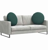 VidaXL Zitkussens 2 pcs Donkergroen Ø80 x 29 cm Stof