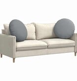 VidaXL Zitkussens 2 pcs Lichtgrijs Ø80 x 29 cm Stof