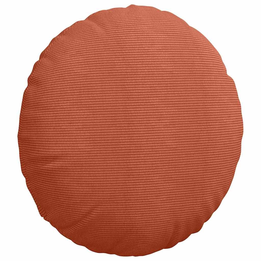 VidaXL Zitkussens 2 pcs Rood-oranje Ø 60 cm Katoen Stof