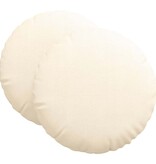 VidaXL Zitkussens 2 pcs Crème Ø 60 cm Katoen Stof