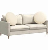 VidaXL Zitkussens 2 pcs Crème Ø 60 cm Katoen Stof