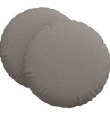 VidaXL Zitkussens 2 pcs Taupe Ø60 x 21 cm Stof