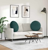 VidaXL Zitkussens 2 pcs Donkergroen Ø60 x 21 cm Stof